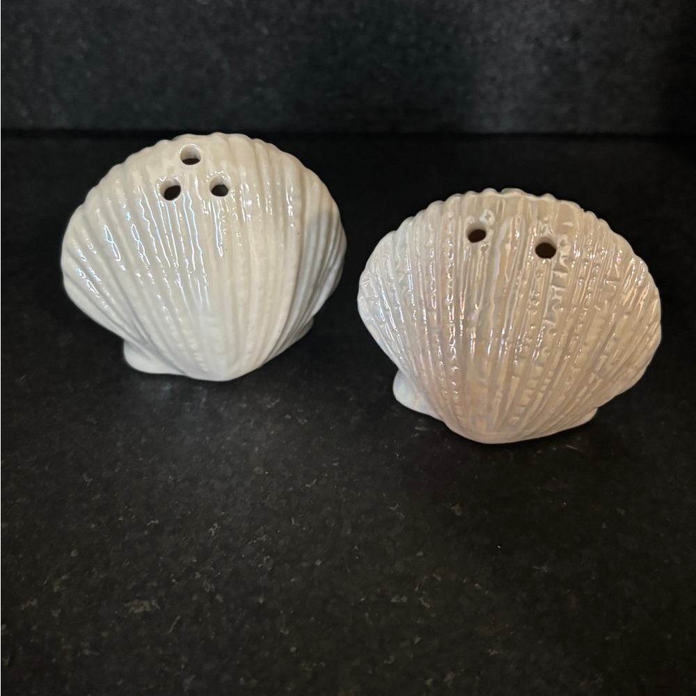 Shell Shaped Salt and Pepper Shakers